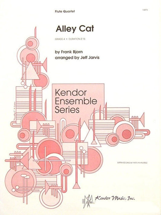 Alley Cat Flute Quartet Arr Jarvis Flute Book