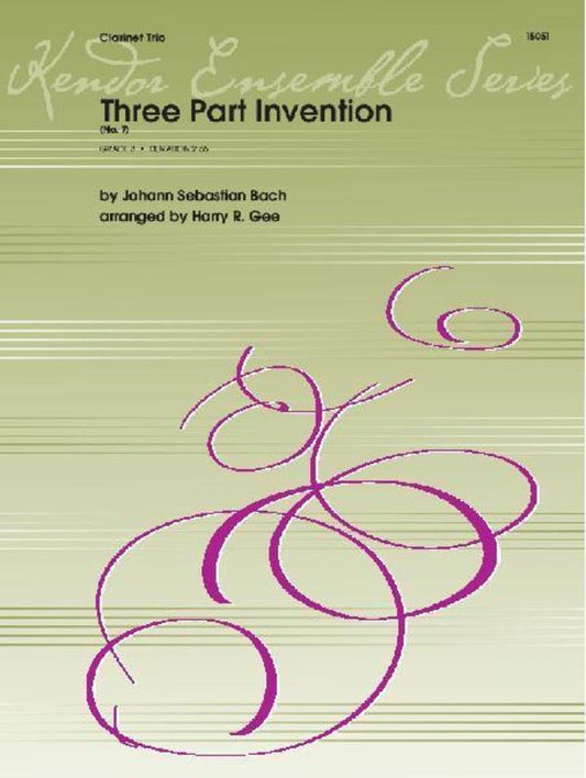 Invention Three Part No 7 Arr Gee Clarinet Trio (Softcover Book)