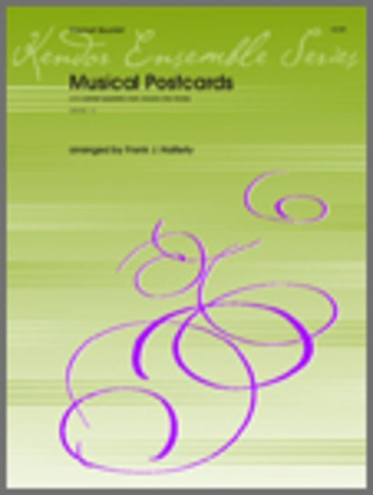 Musical Postcards Arr Halferty Clarinet Quartet (Music Score/Parts) Book