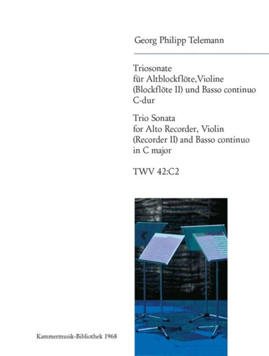 Trio Sonata C Flute Violin Bc Book