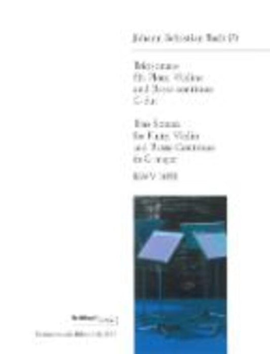 Trio Sonata in G Major BWV 1038 for Flute, Cello, and Violin - Urtext Edition by Ewald Demeyere, Publisher: Breitkopf & Härtel, 36 Pages
