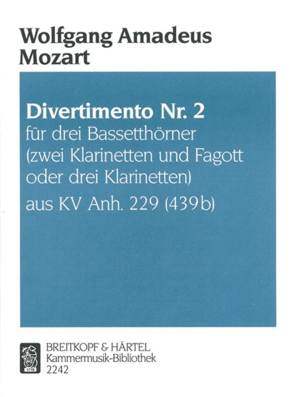 Divertimento No 2 K 439B Anh 229