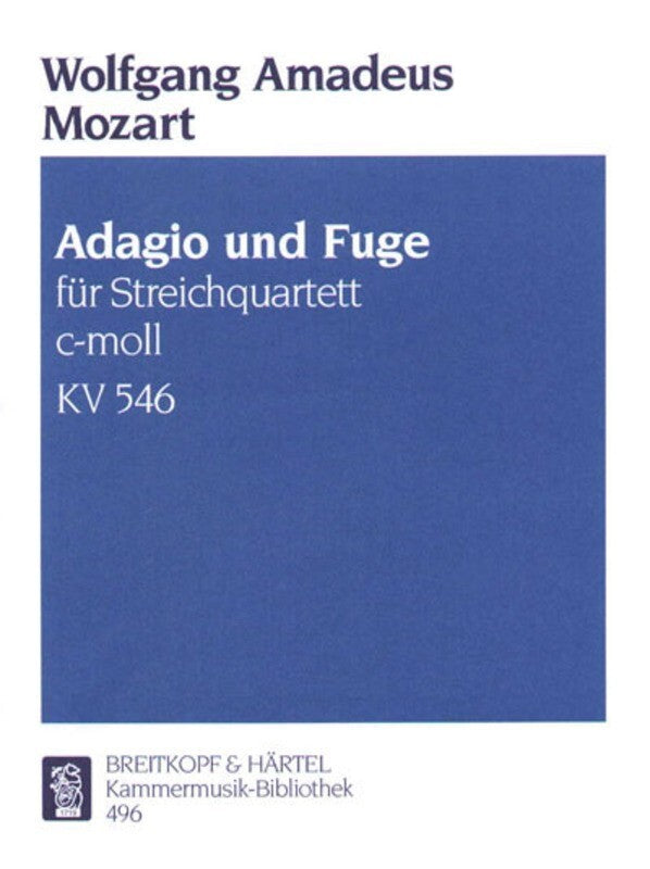 Adagio And Fugue K 546 C Min 2 Violin Viola Vc Book
