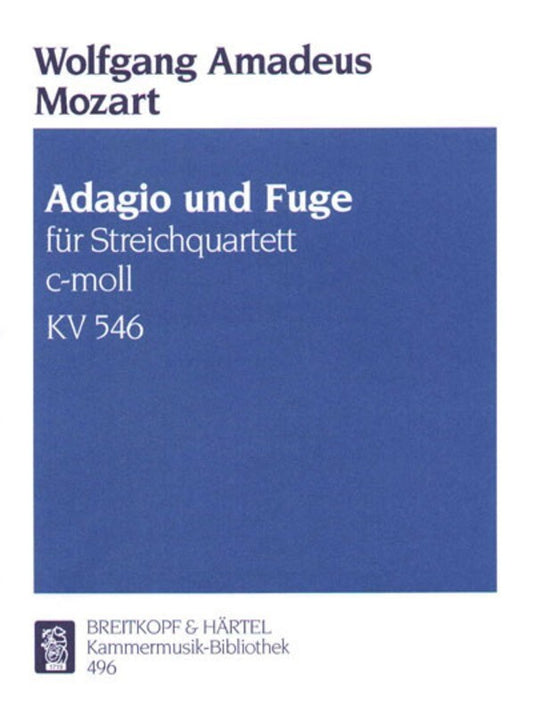 Adagio And Fugue K 546 C Min 2 Violin Viola Vc Book