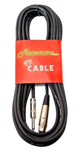 AMS KMC20 020 Ft Mic Cable Black Female Xlr - Male Jack