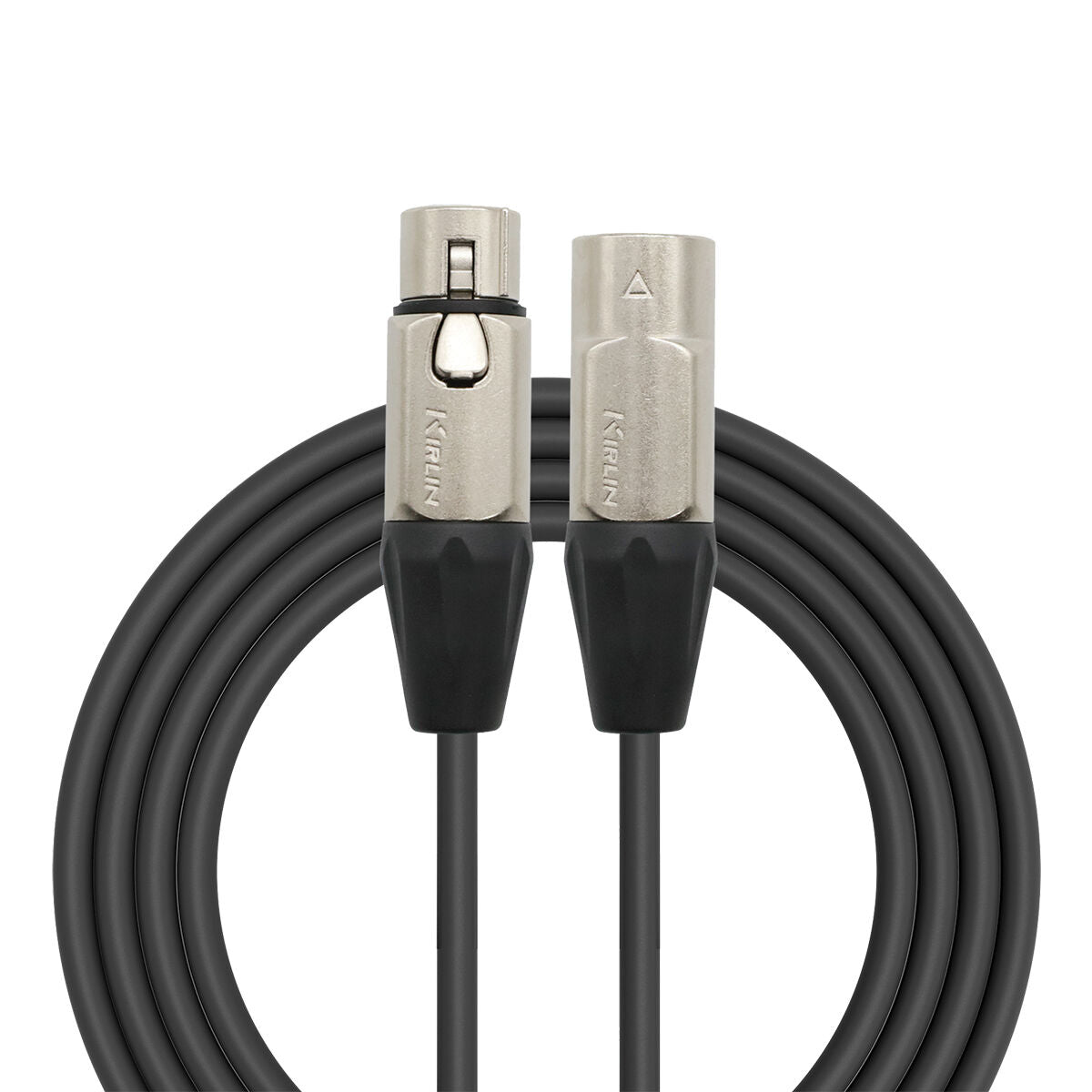 Kirlin 30ft XLR-XLR Microphone Cable KMP480-30, 24-Gauge, PVC Jacket, 90% Shielding, 3 Pin XLR Male to Female, 5-Year Warranty