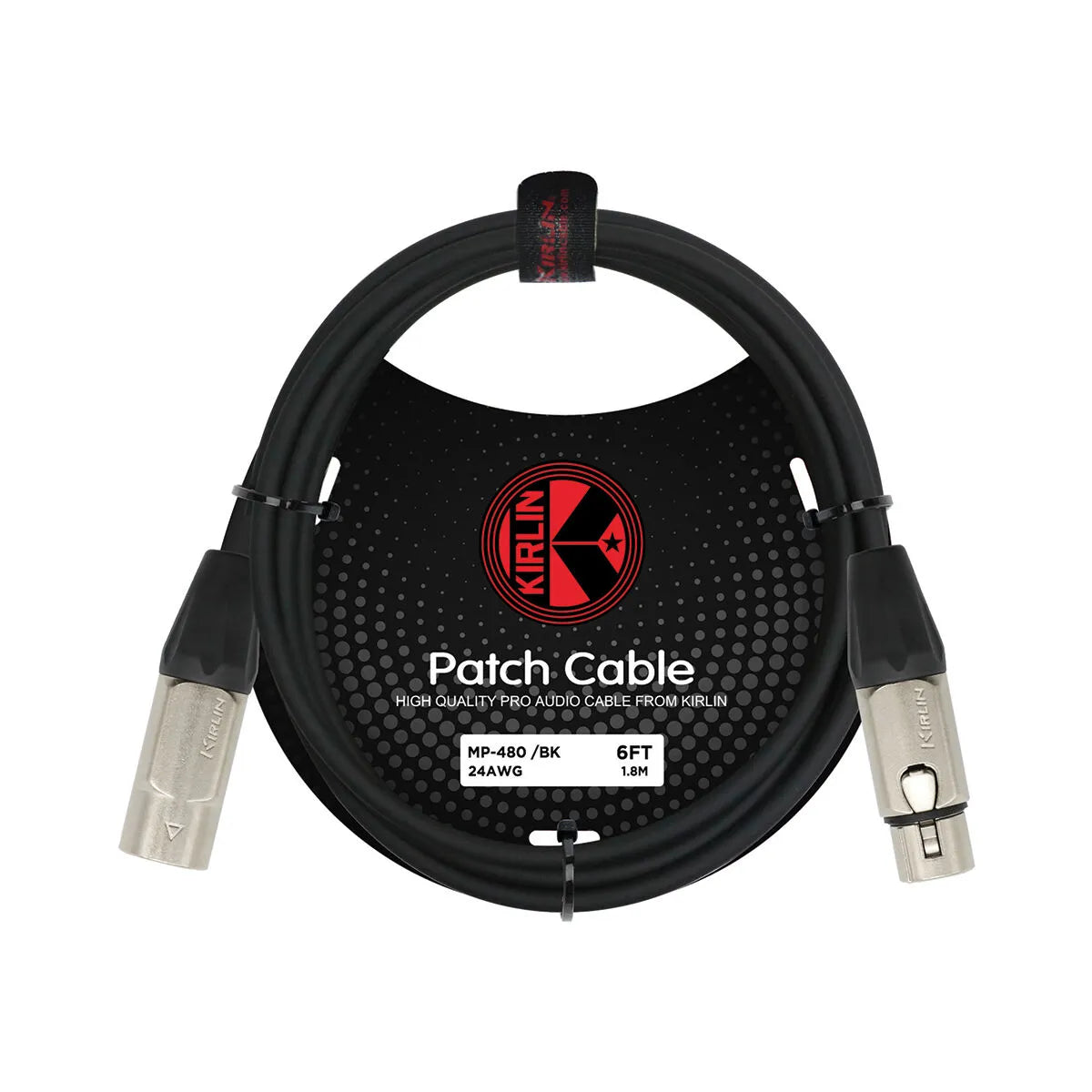 Kirlin 6FT XLR Male to XLR Female Microphone Cable KMP480-6 — view 4