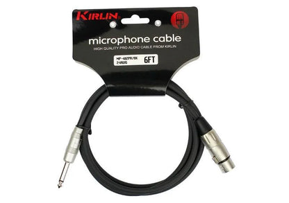 Kirlin 6Ft XLR Female to 1/4" Mono Plug Microphone Cable KMP482PR-6 — view 3