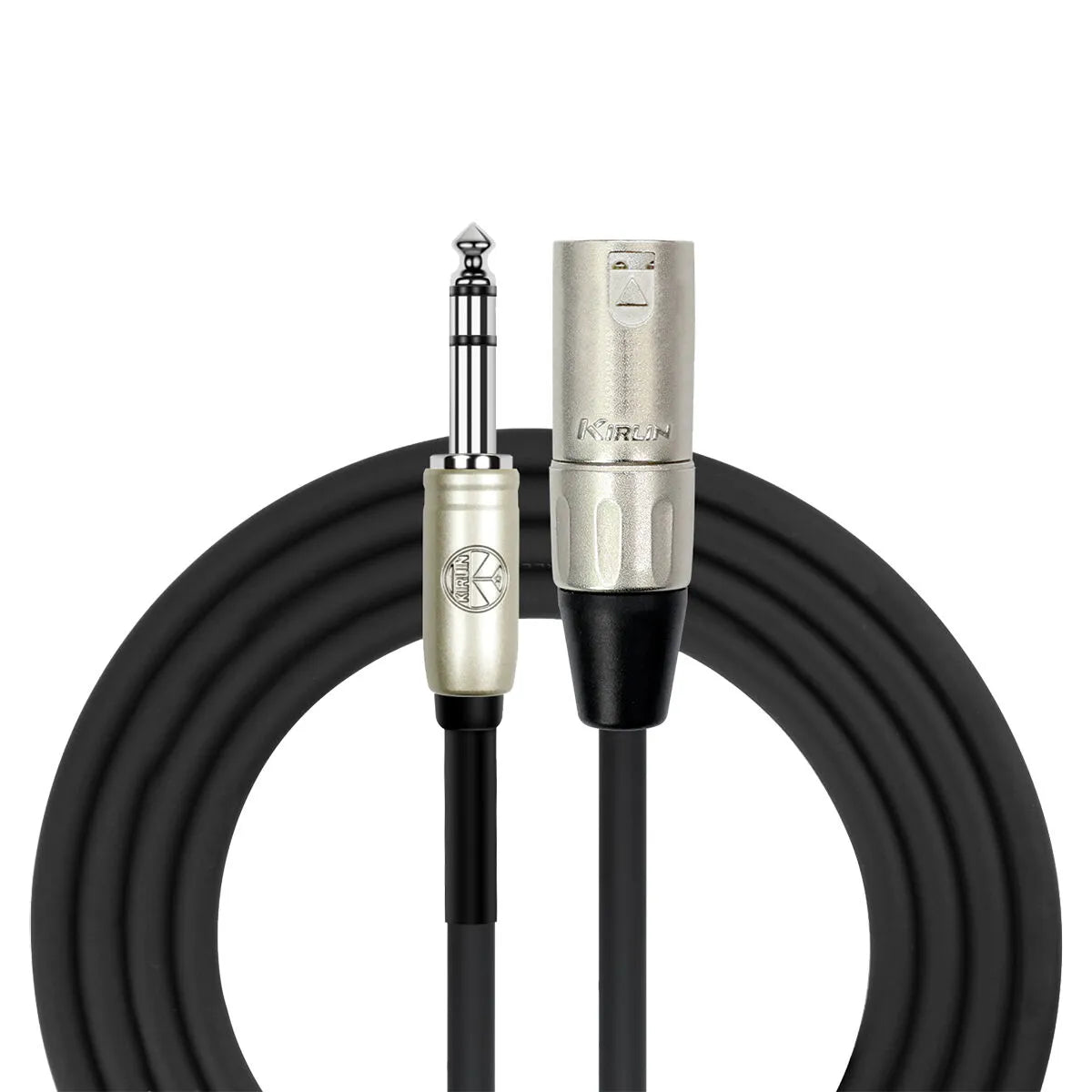 Kirlin 30FT Male XLR to 1/4" TRS Patch Cable KMP483PR-30