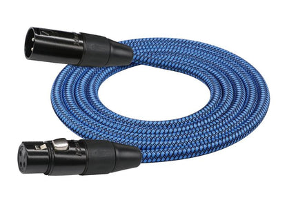 Kirlin 20ft Entry Woven Blue XLR Male to XLR Female Microphone Cable KMWC270PBBLA-20 — view 2