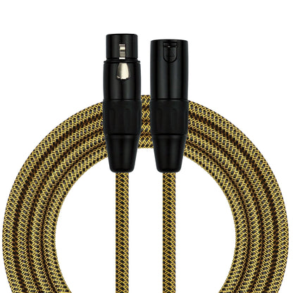 Kirlin 20ft Woven Tweed XLR Male to XLR Female Microphone Cable - KMWC270PBYA-20
