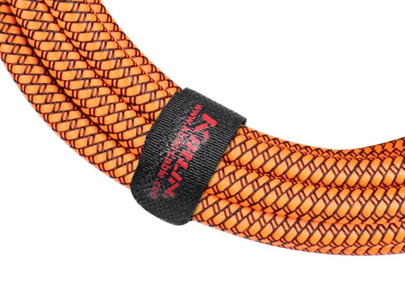 Kirlin 20ft Entry Woven Orange XLR Male to XLR Female Microphone Cable [KMWC270PORA-20] — view 3