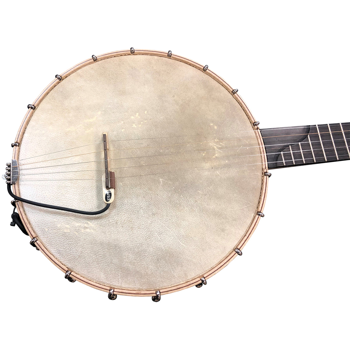 KNA BP-1 Bridge-Mounted Banjo Pickup with Wooden Sensor and Output Jack — view 3