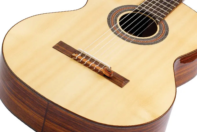 KNA NG-1 Version 2 Classical Guitar Pickup with Mahogany Case and Cable — view 3