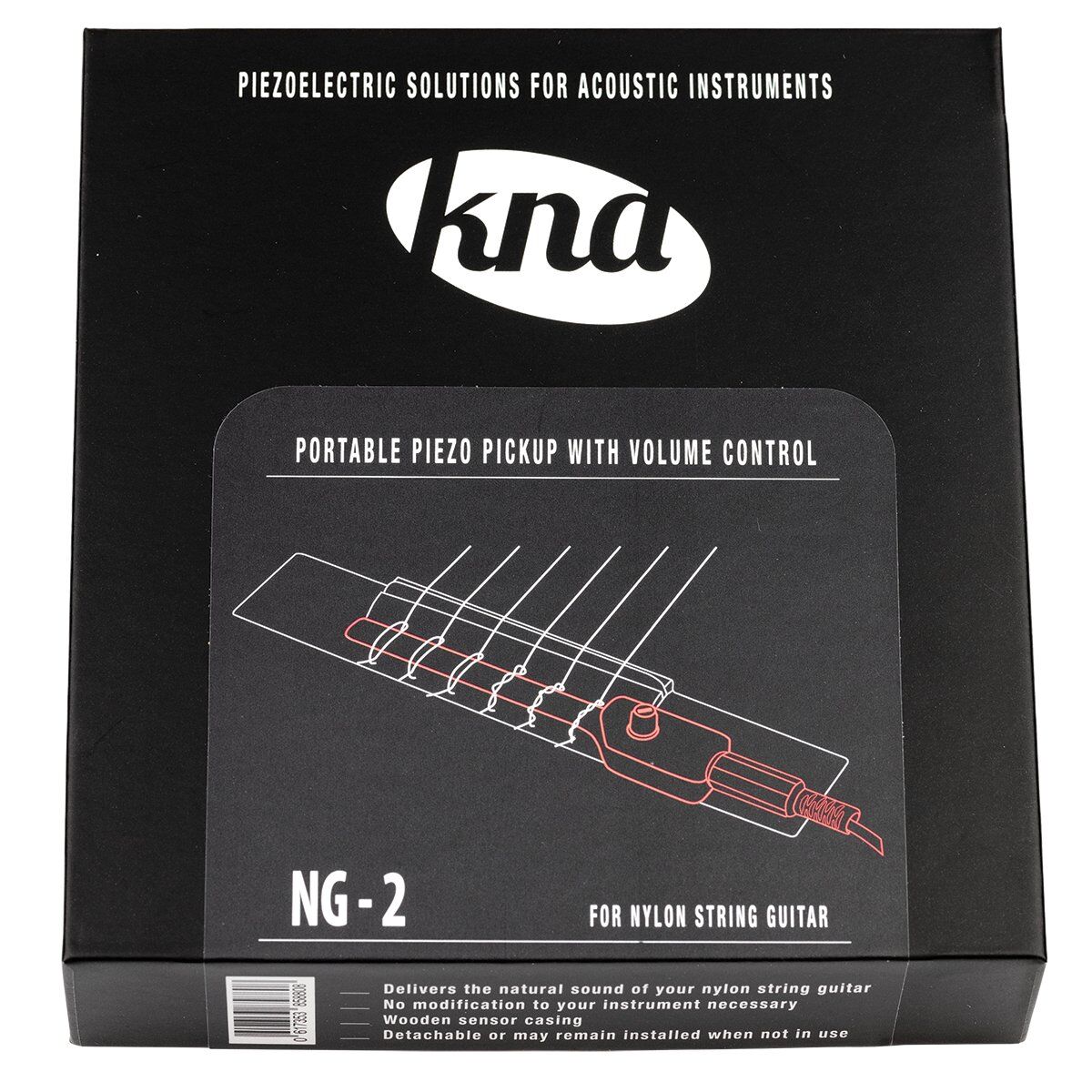 KNA NG-2 Classical Guitar Pickup with Volume Control and Cables — view 7