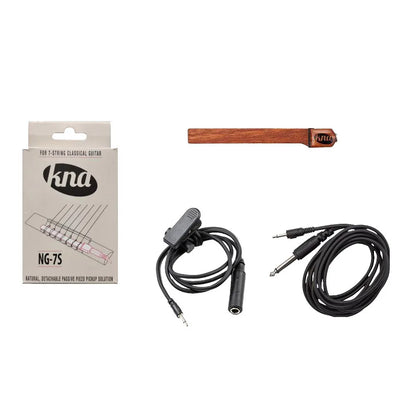 KNA NG-7S Classical Guitar Pickup for 7 Strings - Bridge-Mounted Piezo with Cables — view 4