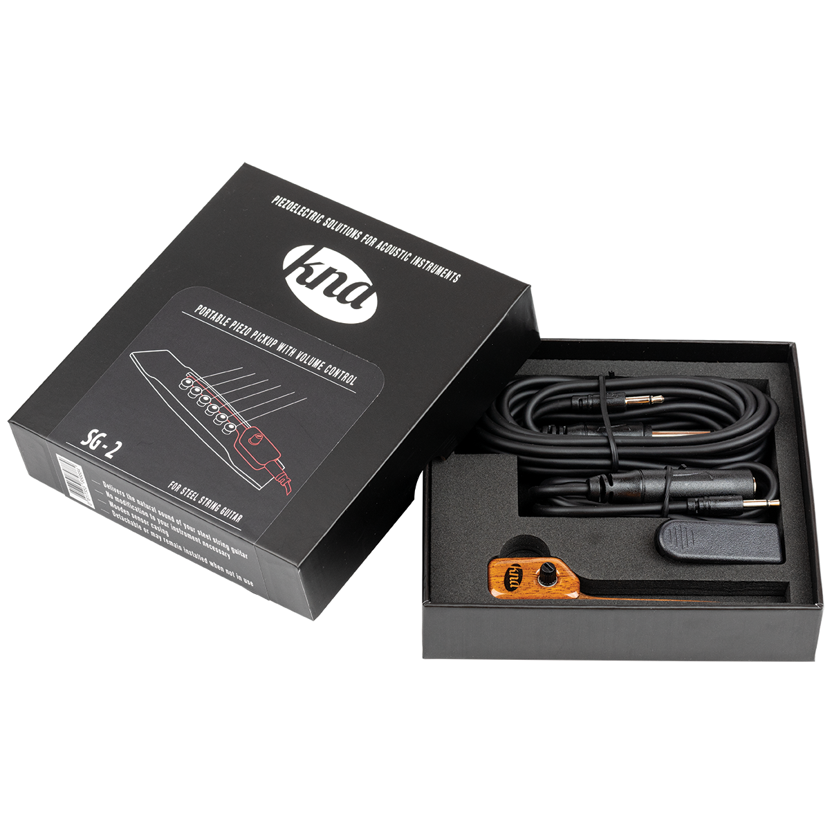 KNA SG-2 Acoustic Guitar Pickup with Volume Control and Cables — view 10