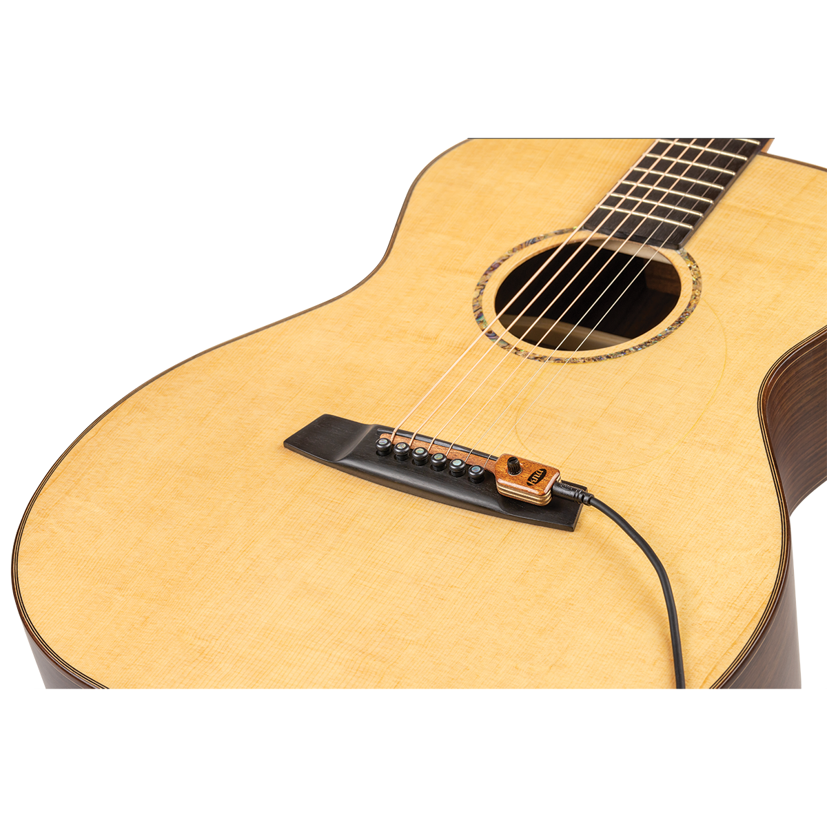 KNA SG-2 Acoustic Guitar Pickup with Volume Control and Cables — view 4