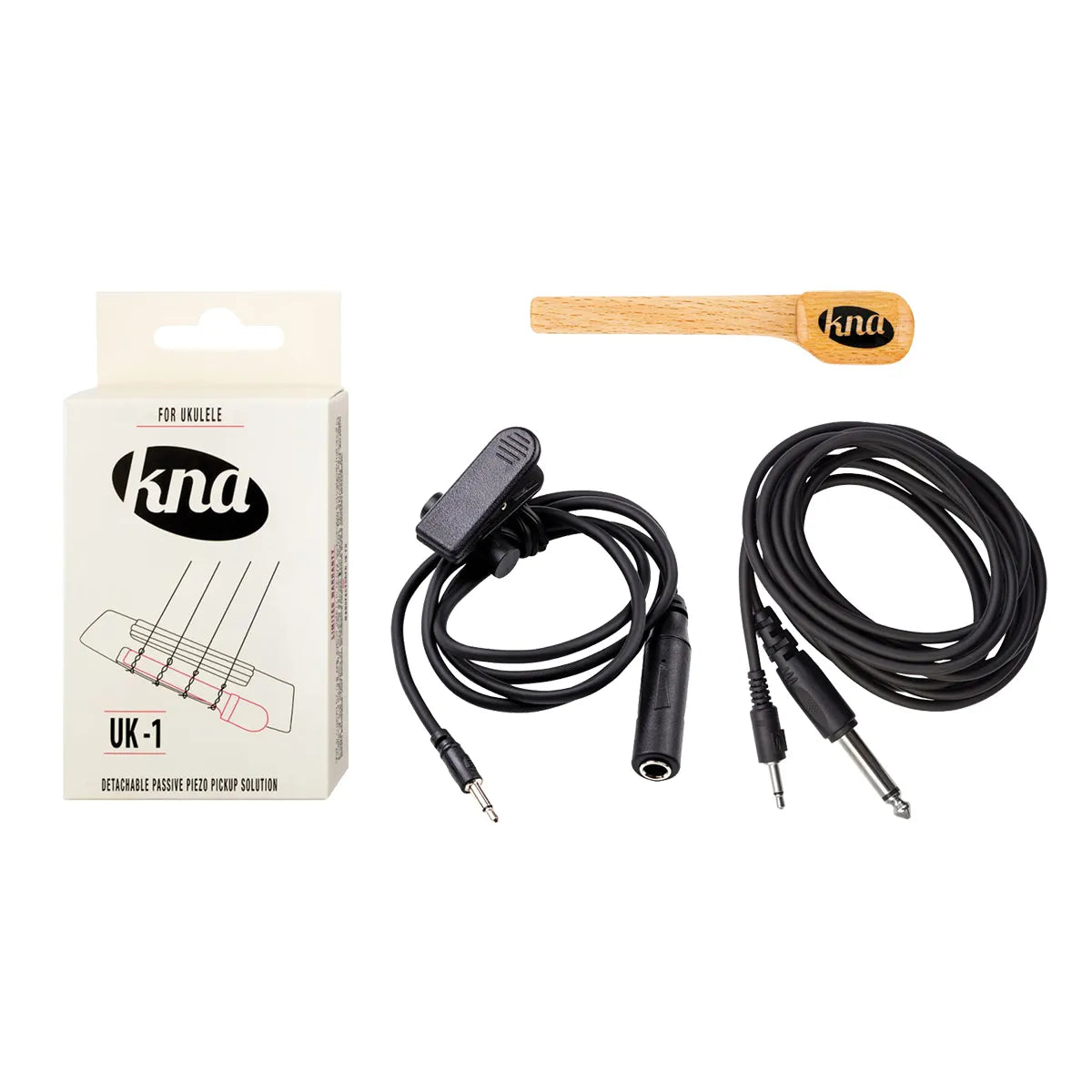KNA UK-1 Version 2 Ukulele Pickup with Cable, Passive Bridge-Mounted Piezo, Fits Most Ukuleles — view 2