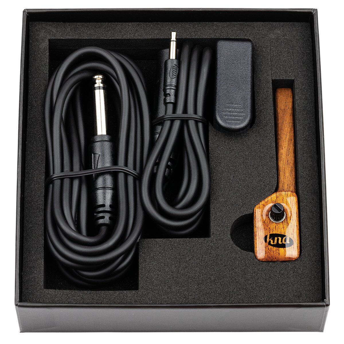 KNA UK-2 Ukulele Pickup with Volume Control and Mahogany Case — view 7