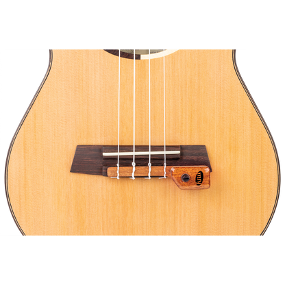 KNA UK-2 Ukulele Pickup with Volume Control and Mahogany Case