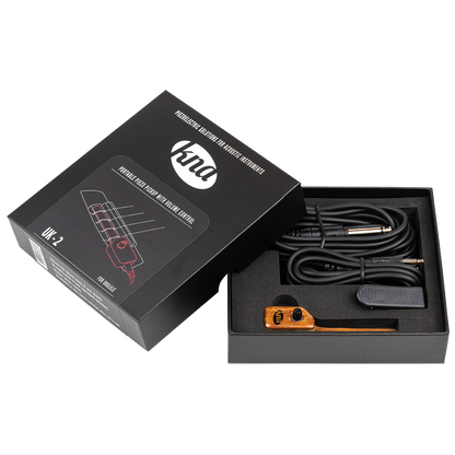 KNA UK-2 Ukulele Pickup with Volume Control and Mahogany Case — view 9