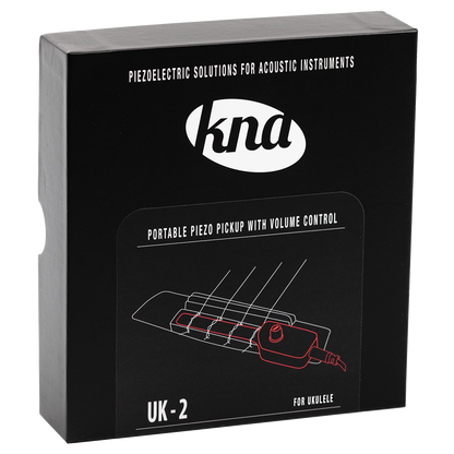 KNA UK-2 Ukulele Pickup with Volume Control and Mahogany Case — view 5