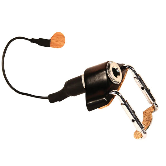 KNA VV-3 Low-Profile Violin Pickup with Ebony Housing, Passive Design, Easy Installation, Compatible with Violin and Viola