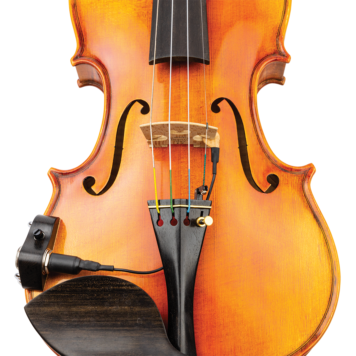 KNA VV-3V Ebony Violin Pickup with Onboard Volume Control — view 5
