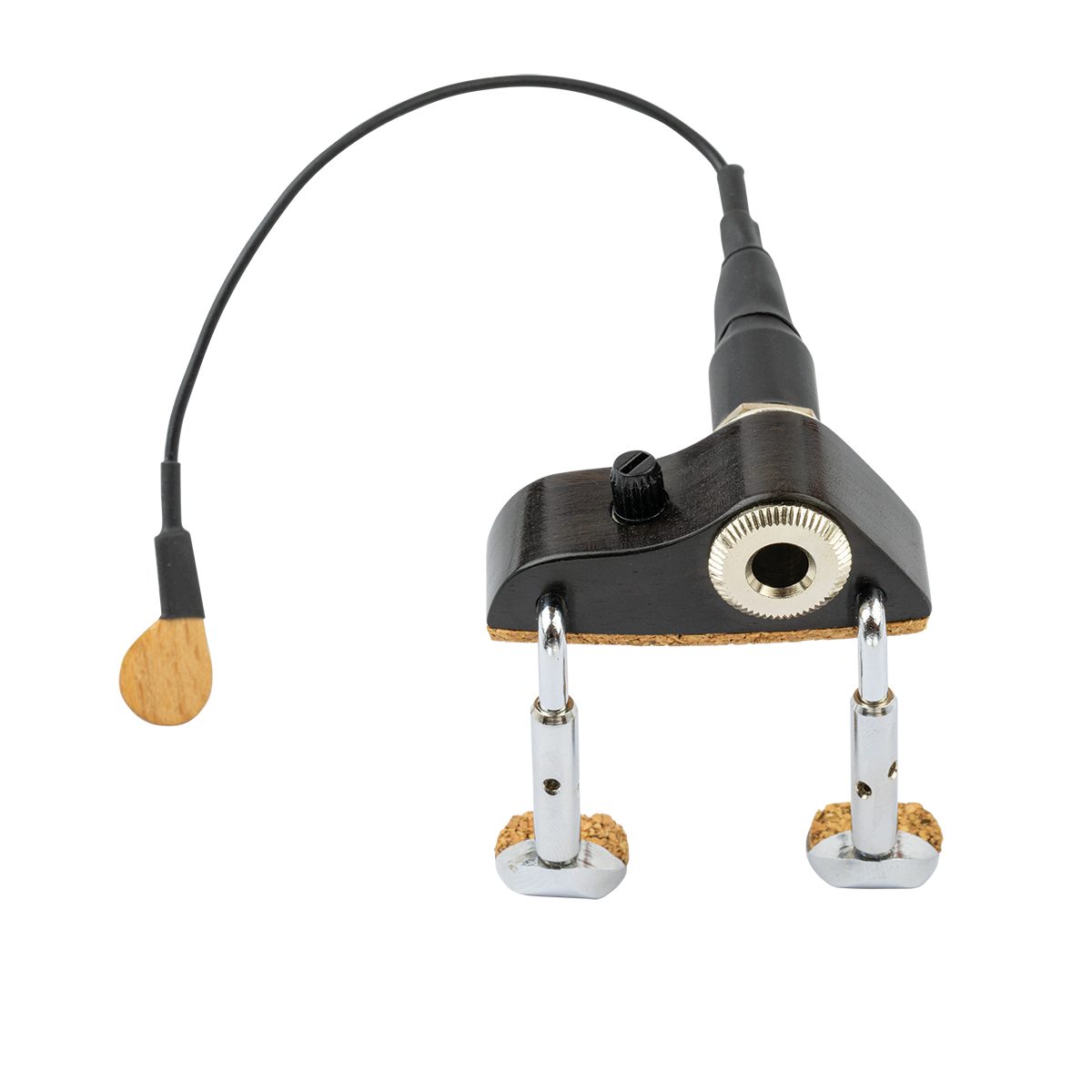 KNA VV-3V Ebony Violin Pickup with Onboard Volume Control — view 4