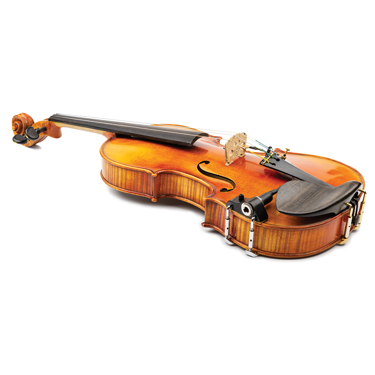KNA VV-3V Ebony Violin Pickup with Onboard Volume Control — view 2