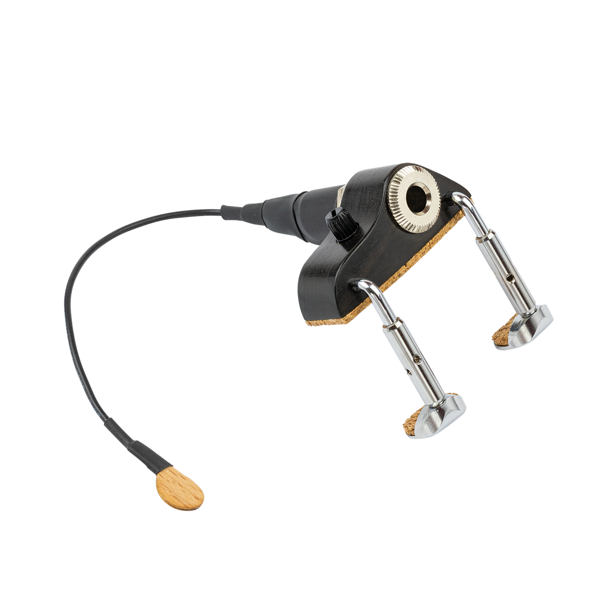 KNA VV-3V Ebony Violin Pickup with Onboard Volume Control — view 6