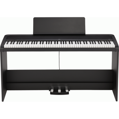 Korg B2 Plus 88 Note Weighted Digital Piano with Stand Pack - Black
