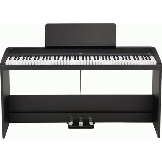 Korg B2 Plus 88 Note Weighted Digital Piano with Stand Pack - Black
