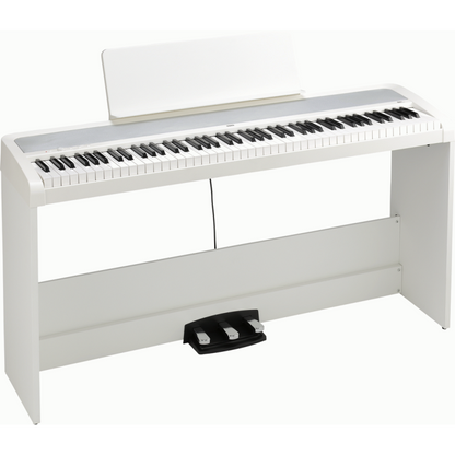 Korg B2 Plus 88 Note Weighted Digital Piano with Stand Pack - White — view 2