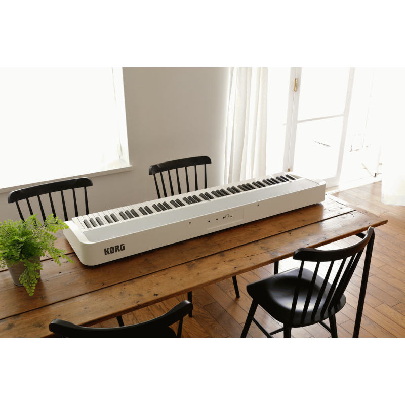 Korg B2 Plus 88 Note Weighted Digital Piano - White — view 3