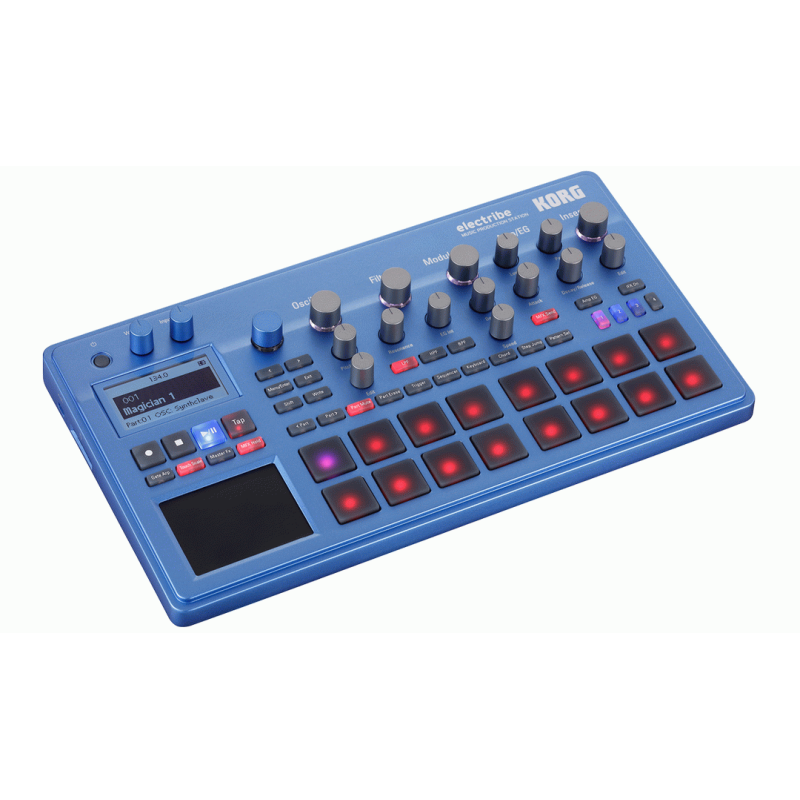 Korg Electribe 2 Synthesizer Production Machine - Metallic Blue — view 2