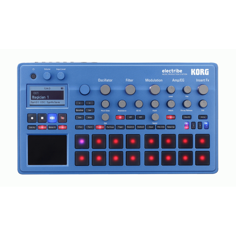 Korg Electribe 2 Synthesizer Production Machine - Metallic Blue