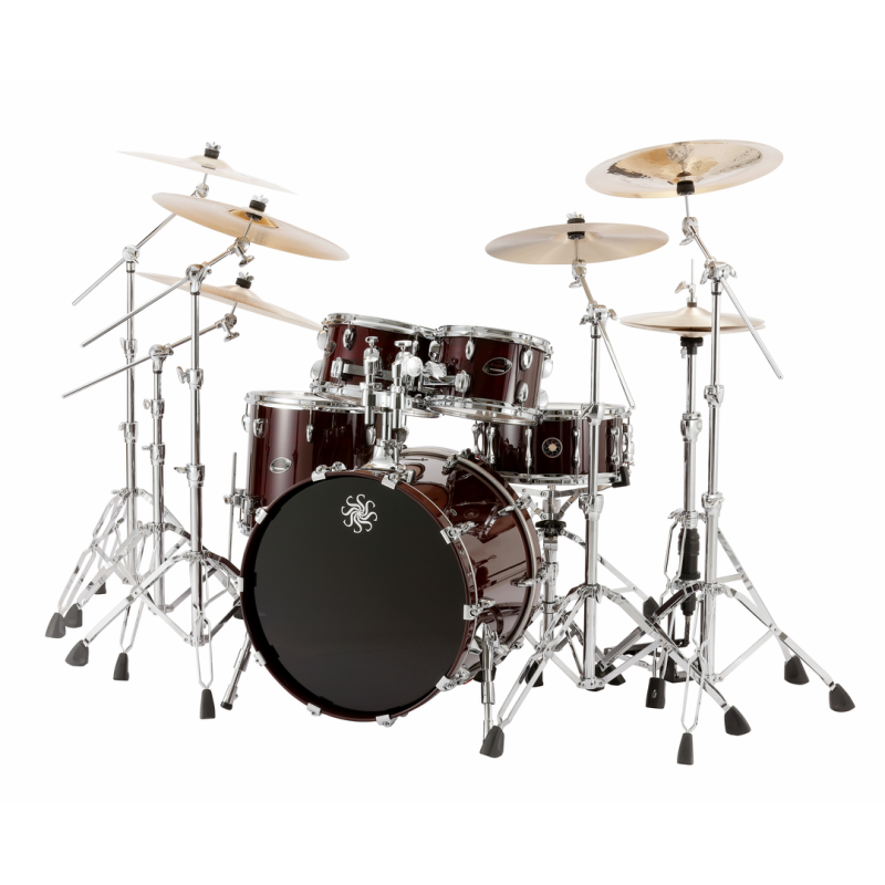 Sakae Evolved Maple 22" 4-Piece Shell Pack with Tom Mount - Wine