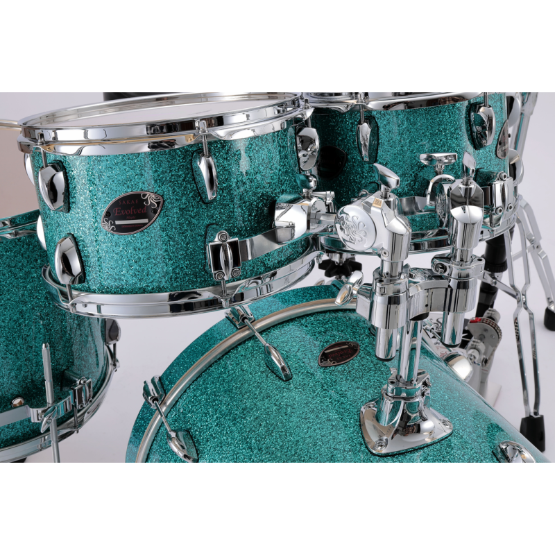 Sakae Evolved Maple 22" 4-Piece Shell Pack - Turquoise Champagne Finish — view 2