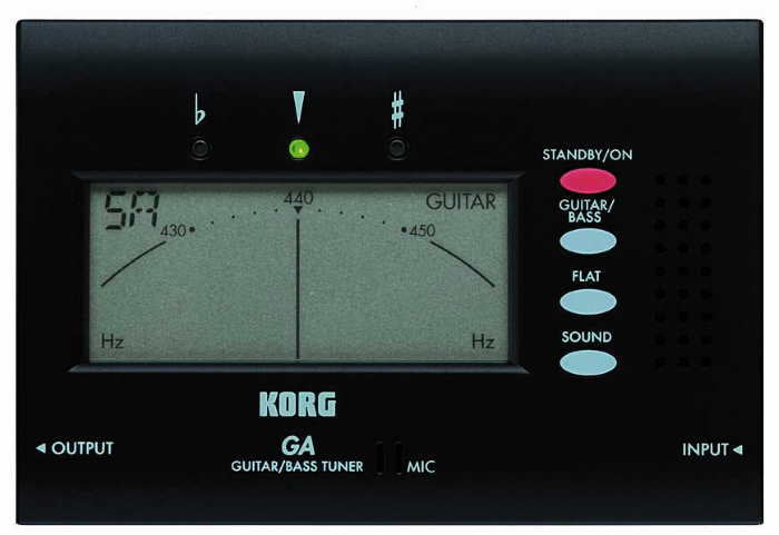 KORG Guitar & Bass Tuner Black