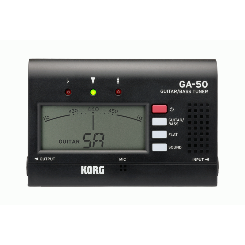 Korg GA-50 Guitar and Bass Tuner with Large Note Name Indicator