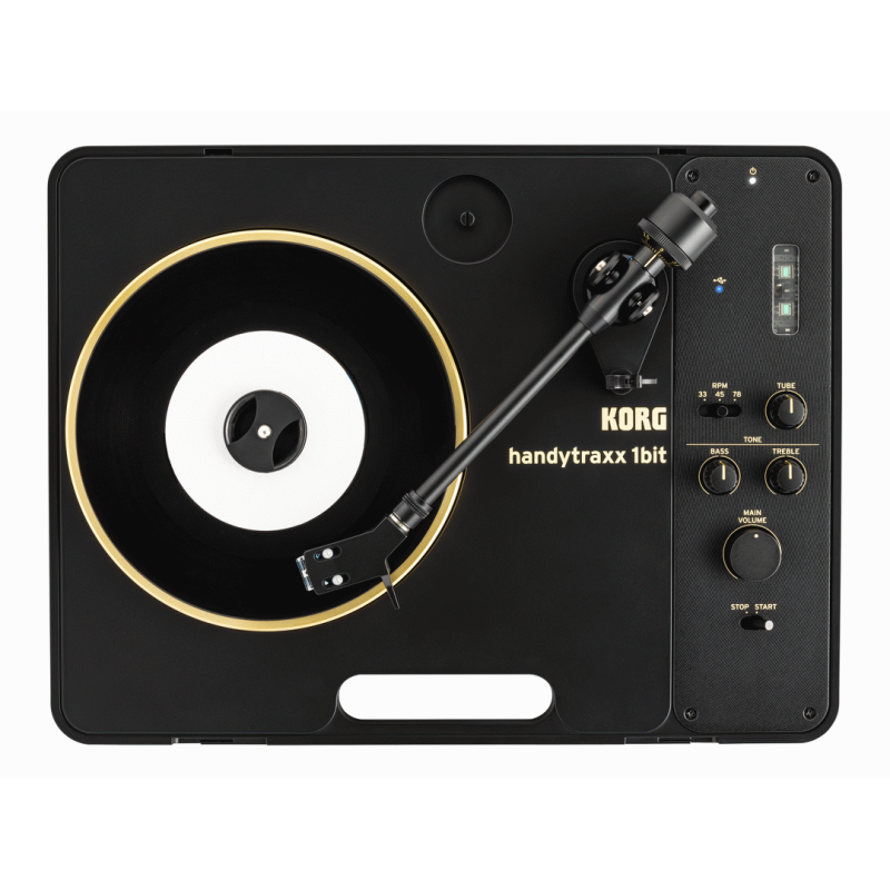 Korg HandyTraxx 1-Bit Portable Record Player with USB Audio Capture