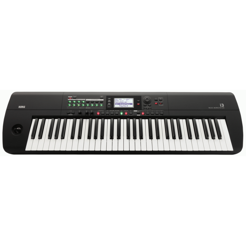 Korg i3 61-Key Music Workstation Black with 800 Sounds, 64 Polyphony, 270 Styles, and 16-Track Sequencer