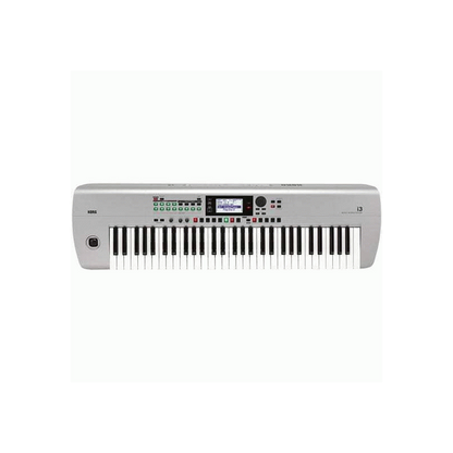 Korg i3 61-Key Music Workstation - Silver, 800 Sounds, 64 Voices Polyphony, 270 Styles, 16-Track Sequencer, Battery Operable