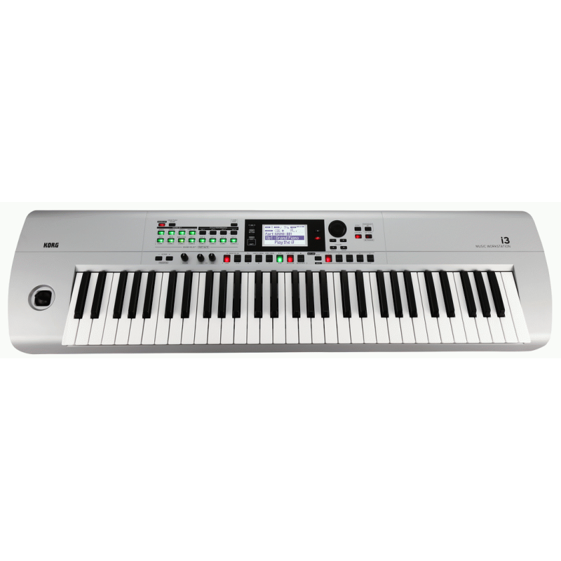 Korg i3 61-Key Music Workstation - Silver, 800 Sounds, 64 Voices Polyphony, 270 Styles, 16-Track Sequencer, Battery Operable — view 2