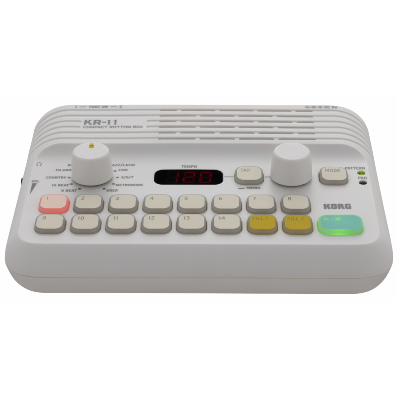 Korg KR-11 Compact Rhythm Box with 126 Patterns, 16 Pads, and Tap Tempo Function — view 2