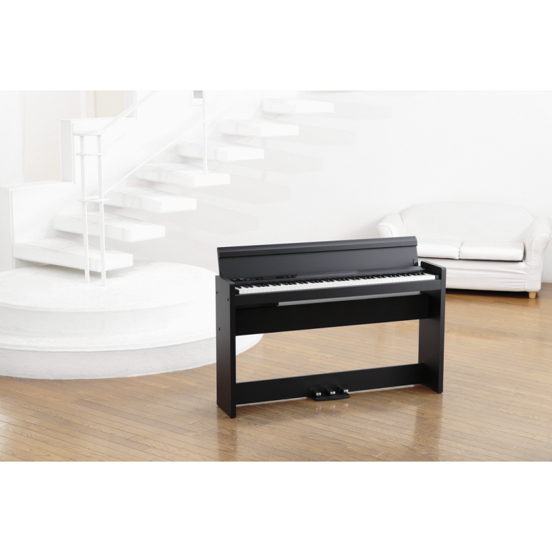 KORG LP-380 Digital Piano - Black, Slim Design, High-Output Amplifier, RH3 Keybed — view 5
