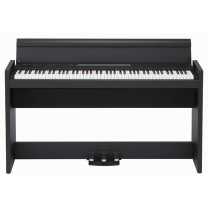 KORG LP-380 Digital Piano - Black, Slim Design, High-Output Amplifier, RH3 Keybed