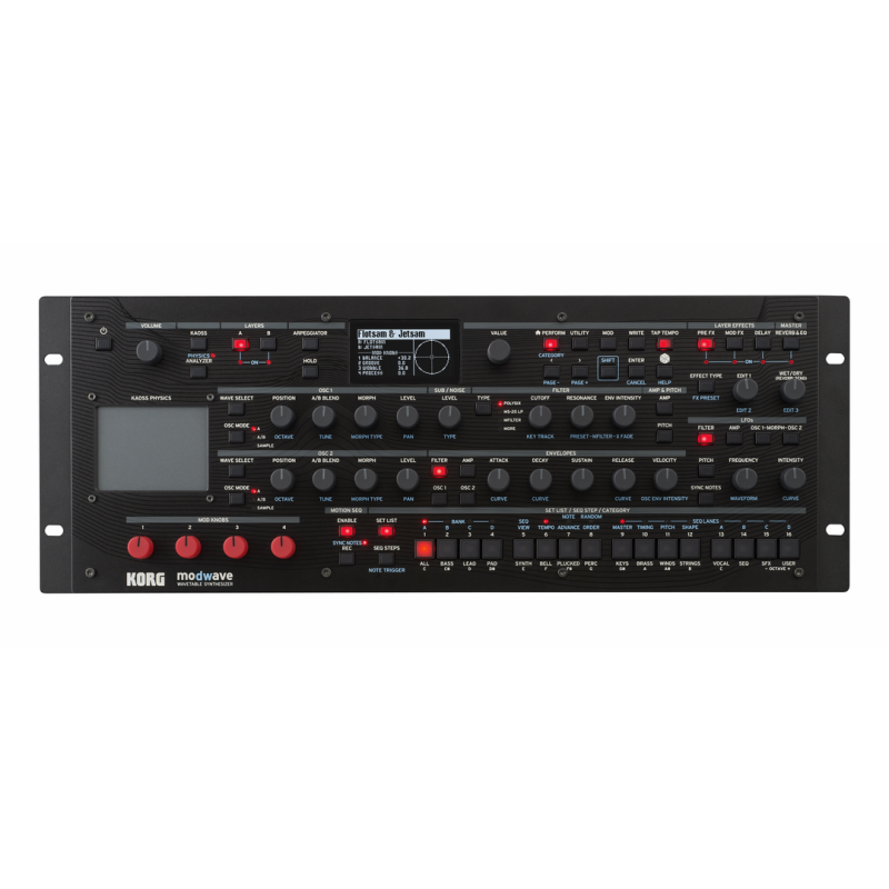 Korg Modwave Wavetable Synthesizer Module - 60 Voices, Rack-Mount/Desk, MIDI 2.0, Polyphonic Aftertouch, Updated LFOs, Compact Design